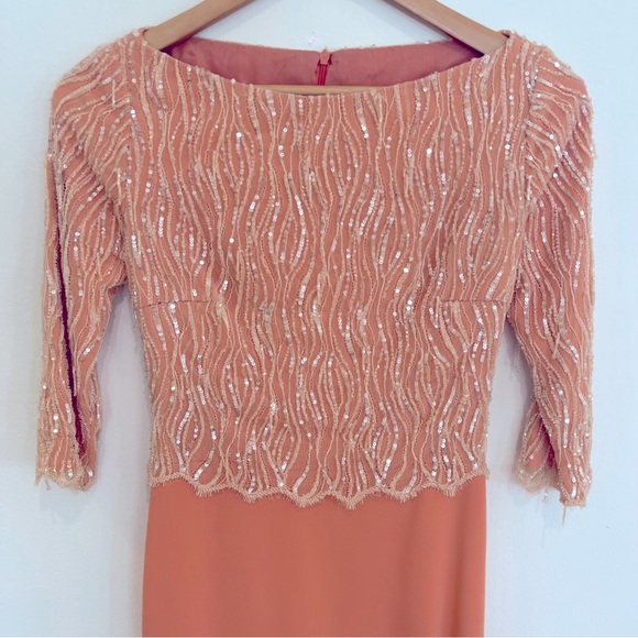 Custom made peach gown - Picture 5 of 7